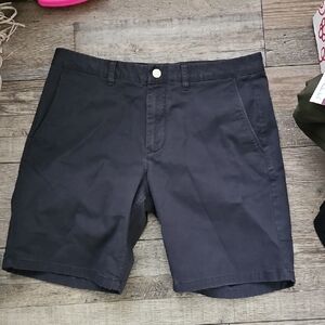 Bonobos Black Flat Front Shorts Classic Style